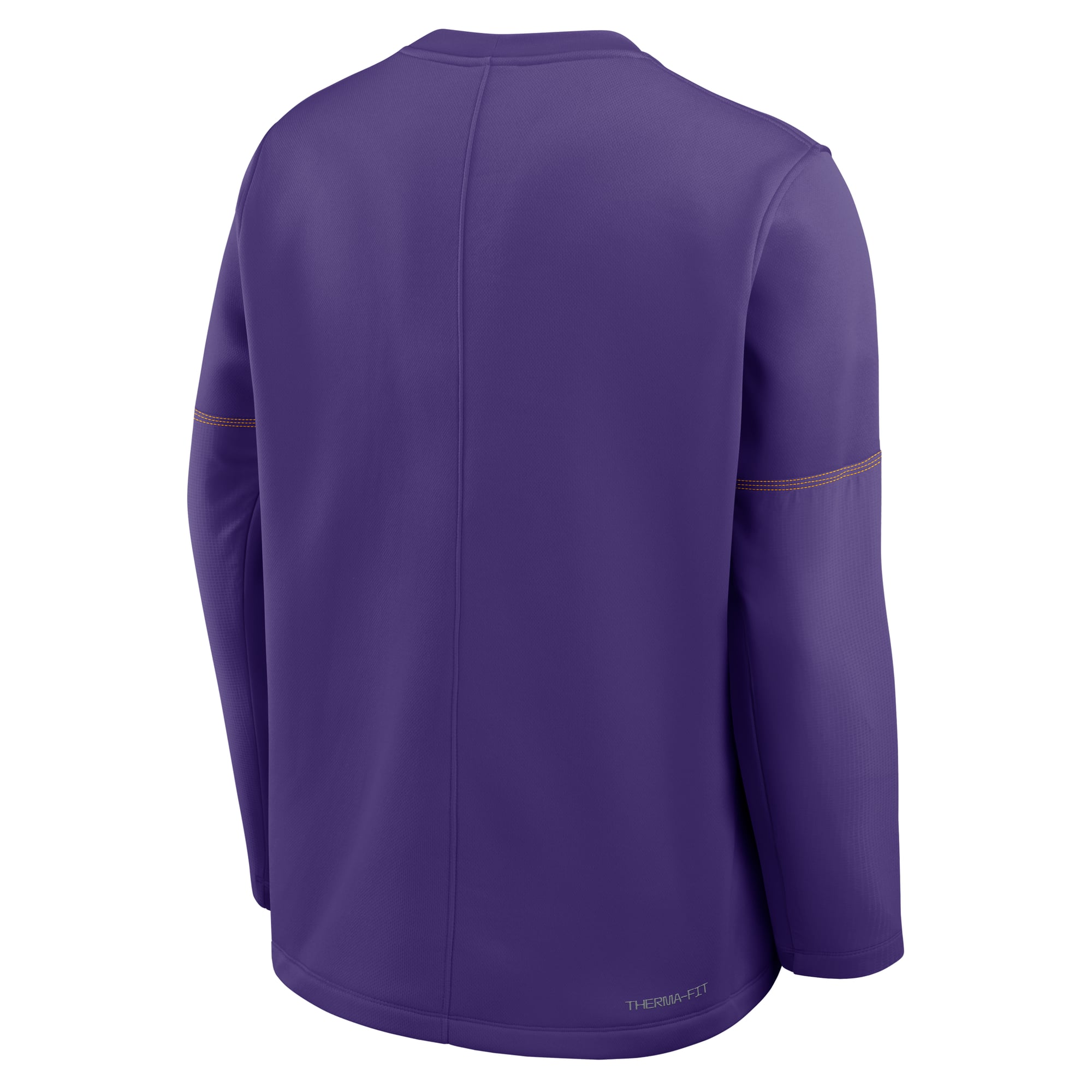 Haut à manches longues Nike violet LSU Tigers 2026 Sideline Coaches Therma-FIT pour homme